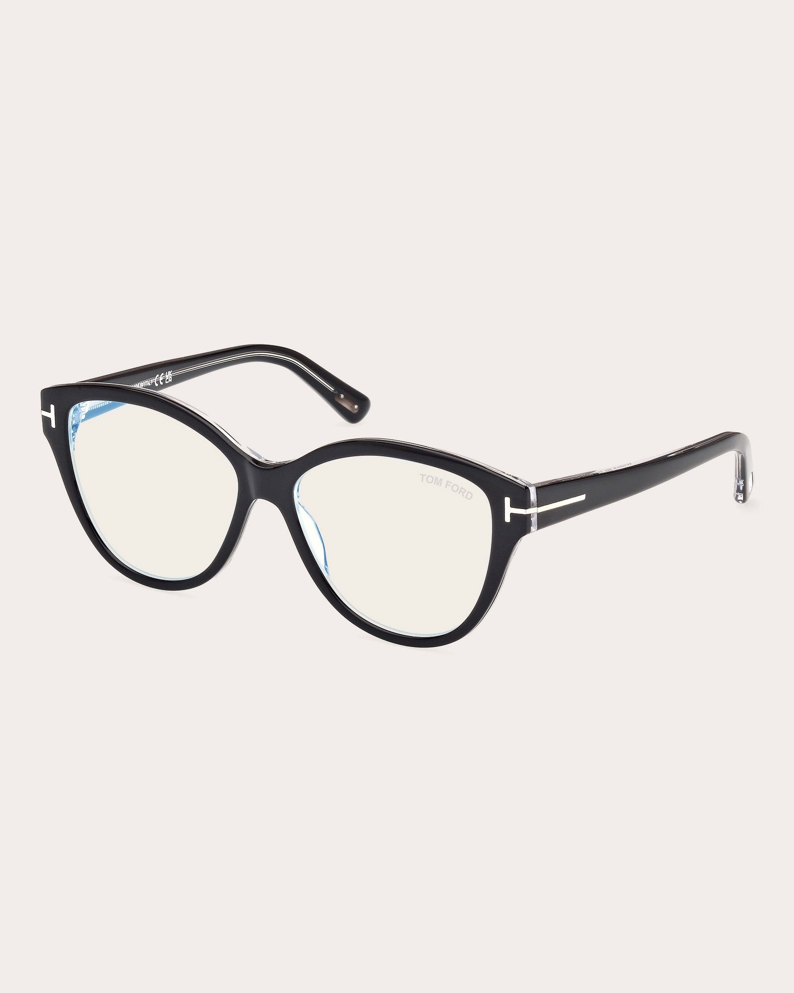 Cat-Eye Black Acetate Blue-Light Glasses - 8