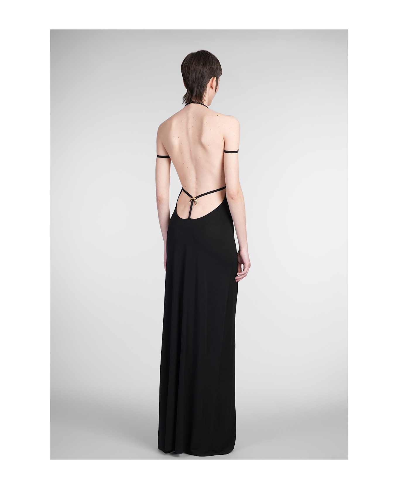Dress Woman In Black Viscose - 3