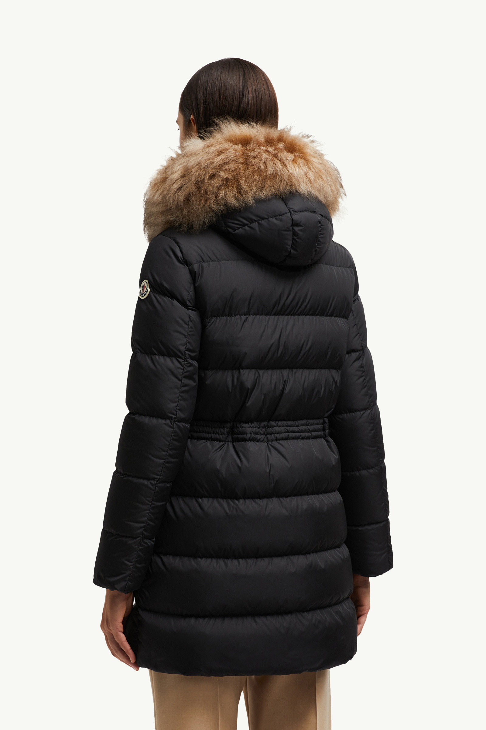 Aphroti Hooded Shearling-Trimmed Long Down Jacket - 5