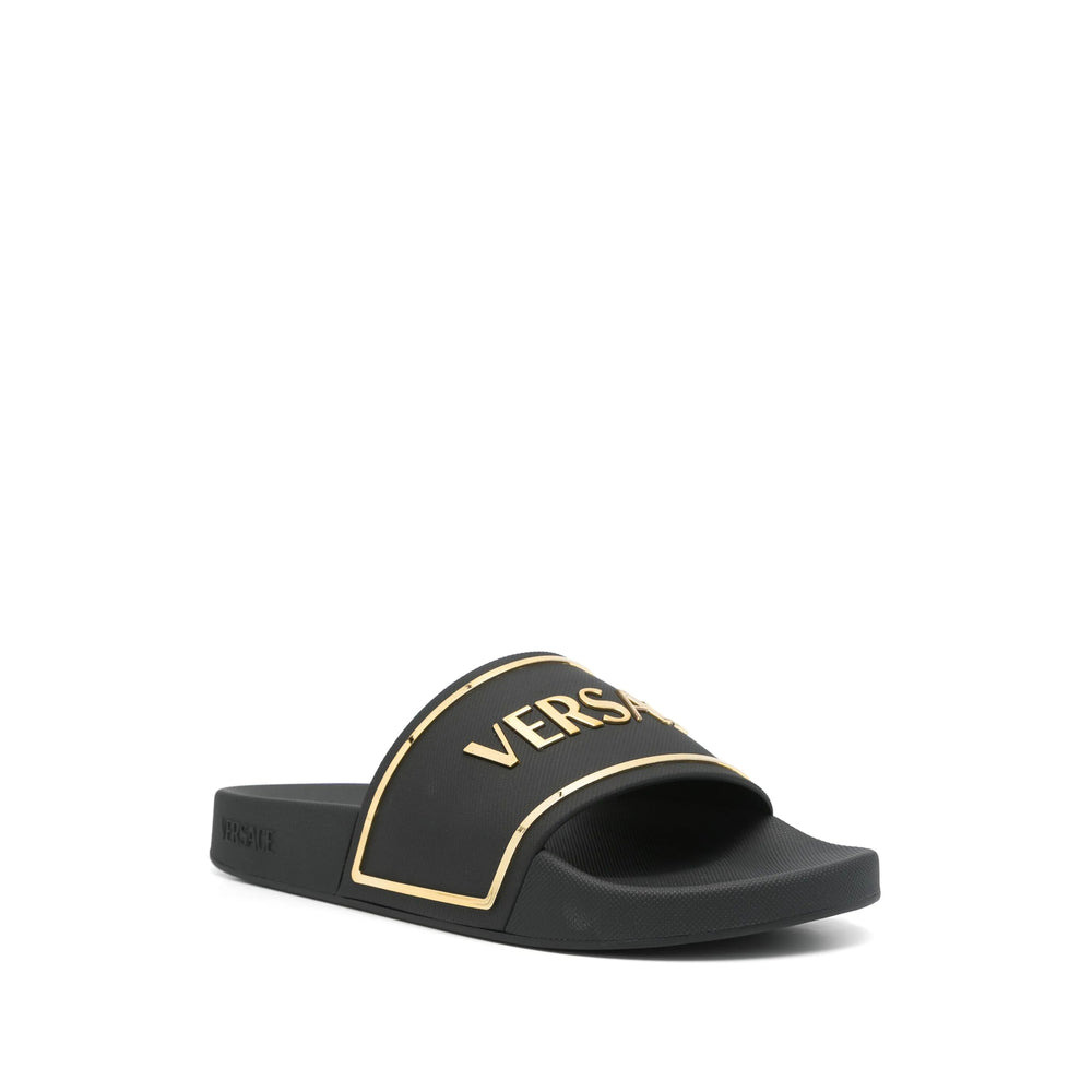 Versace Black Flip-Flops & Slides Women - 3