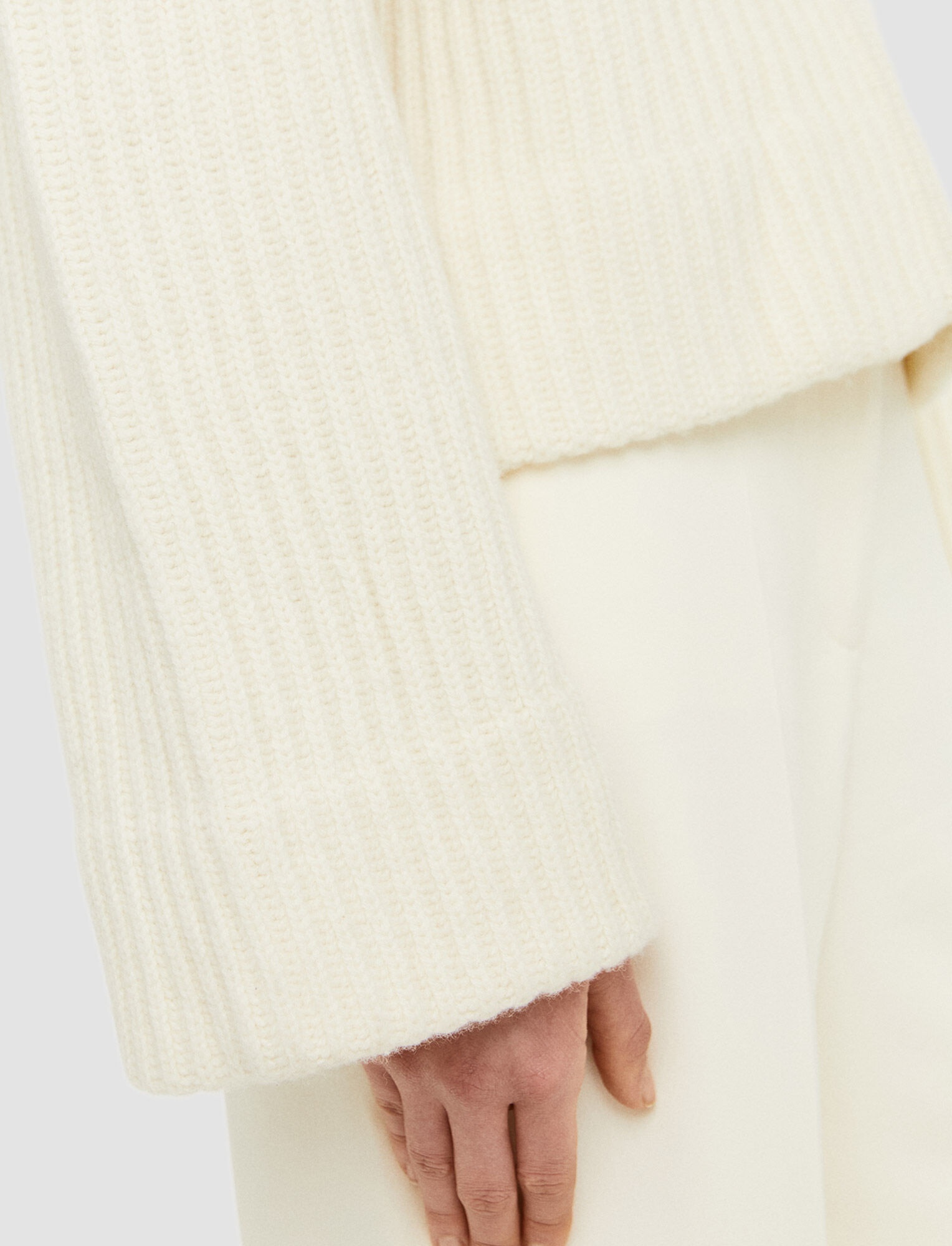 Cardigan Stitch Zip Through Jumper - 5
