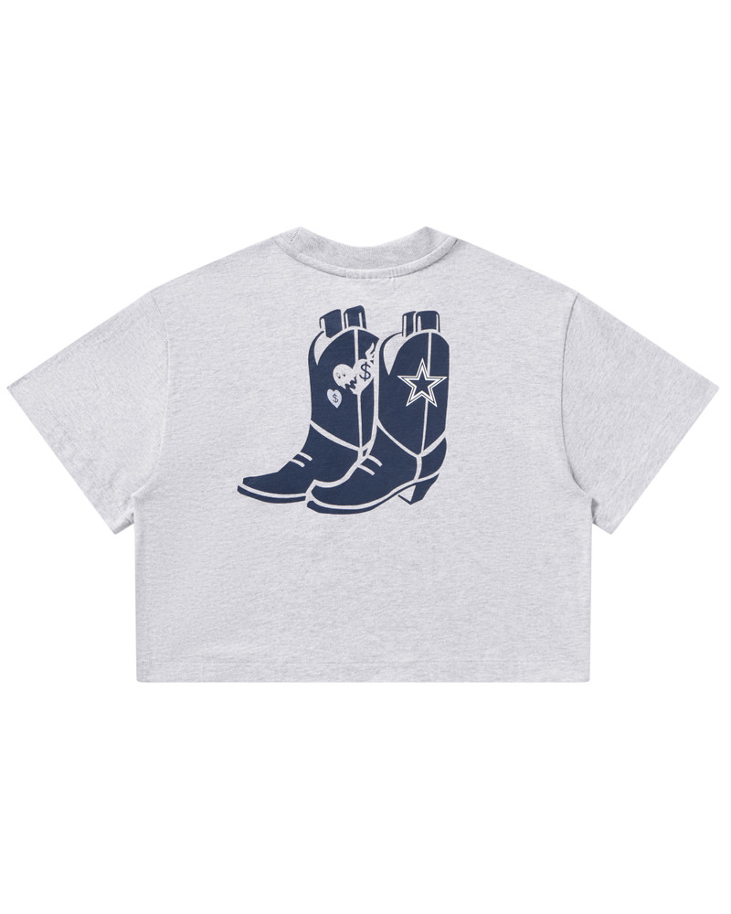 BILLIONAIRE BOYS CLUB DALLAS COWBOYS CROPPED TEE outlook