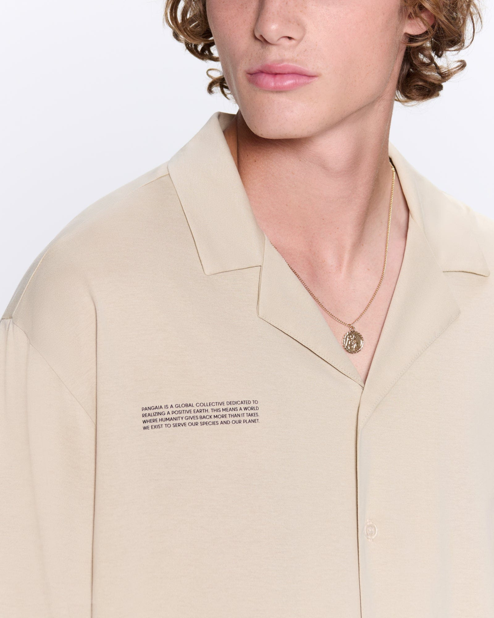 Mens 365 Lightweight Long Pyjama Set  - Maitake Beige - 4