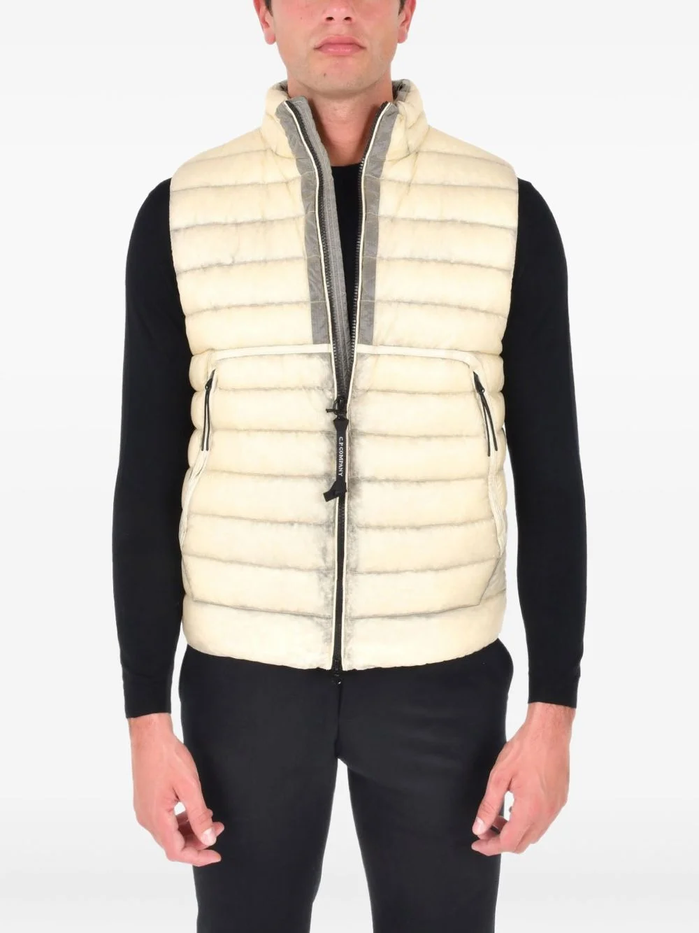 quilted puffer gilet - 1
