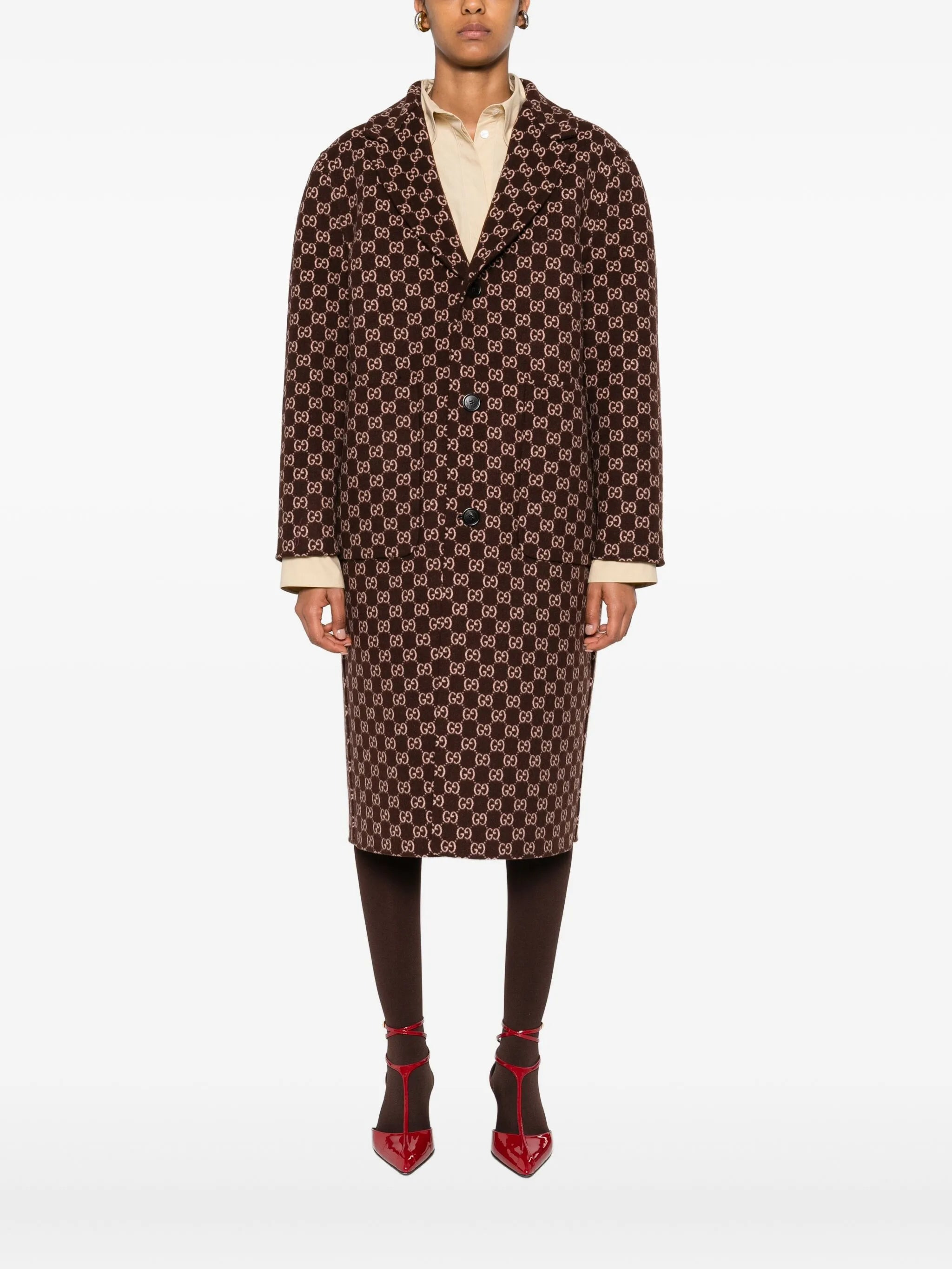 Gucci Button-fastening Coat - 3