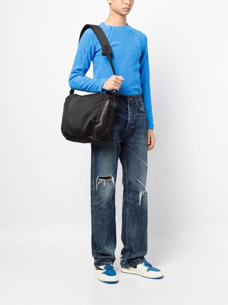 Innerraum panelled messenger bag outlook
