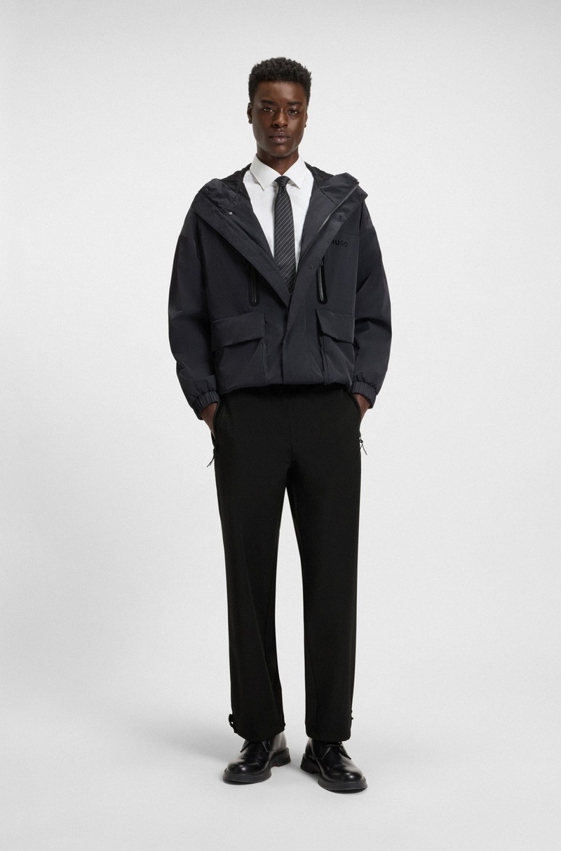 HUGO REGULAR-FIT PANTS IN WOOL TWILL WITH STRETCH outlook