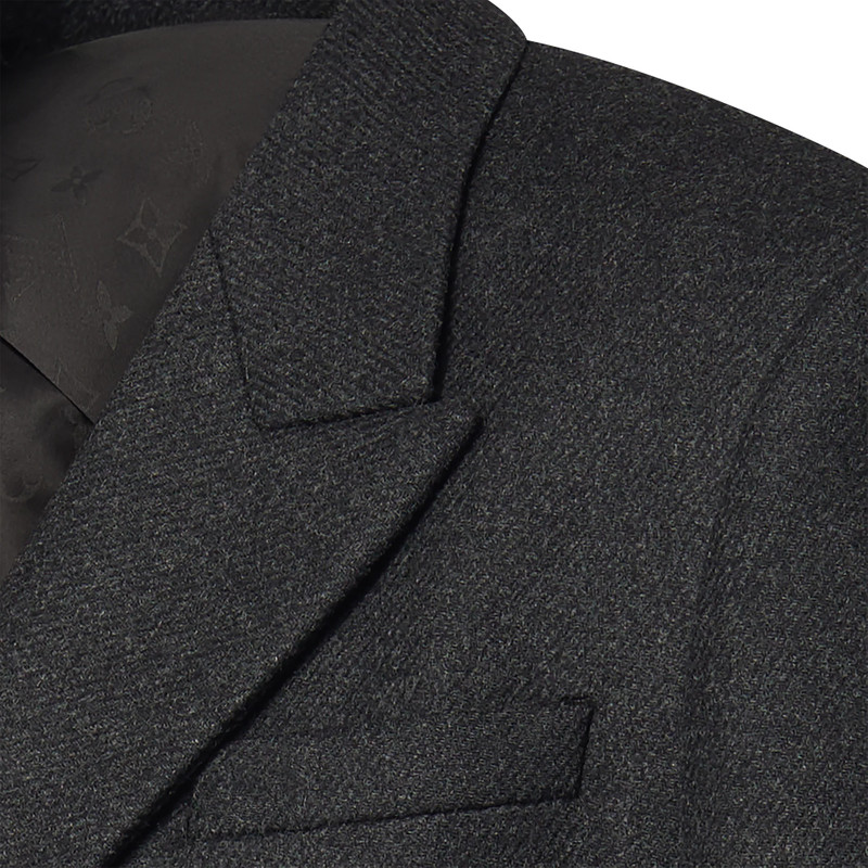 Louis Vuitton Double-Breasted Cashmere And Wool Blend Tailored Coat outlook