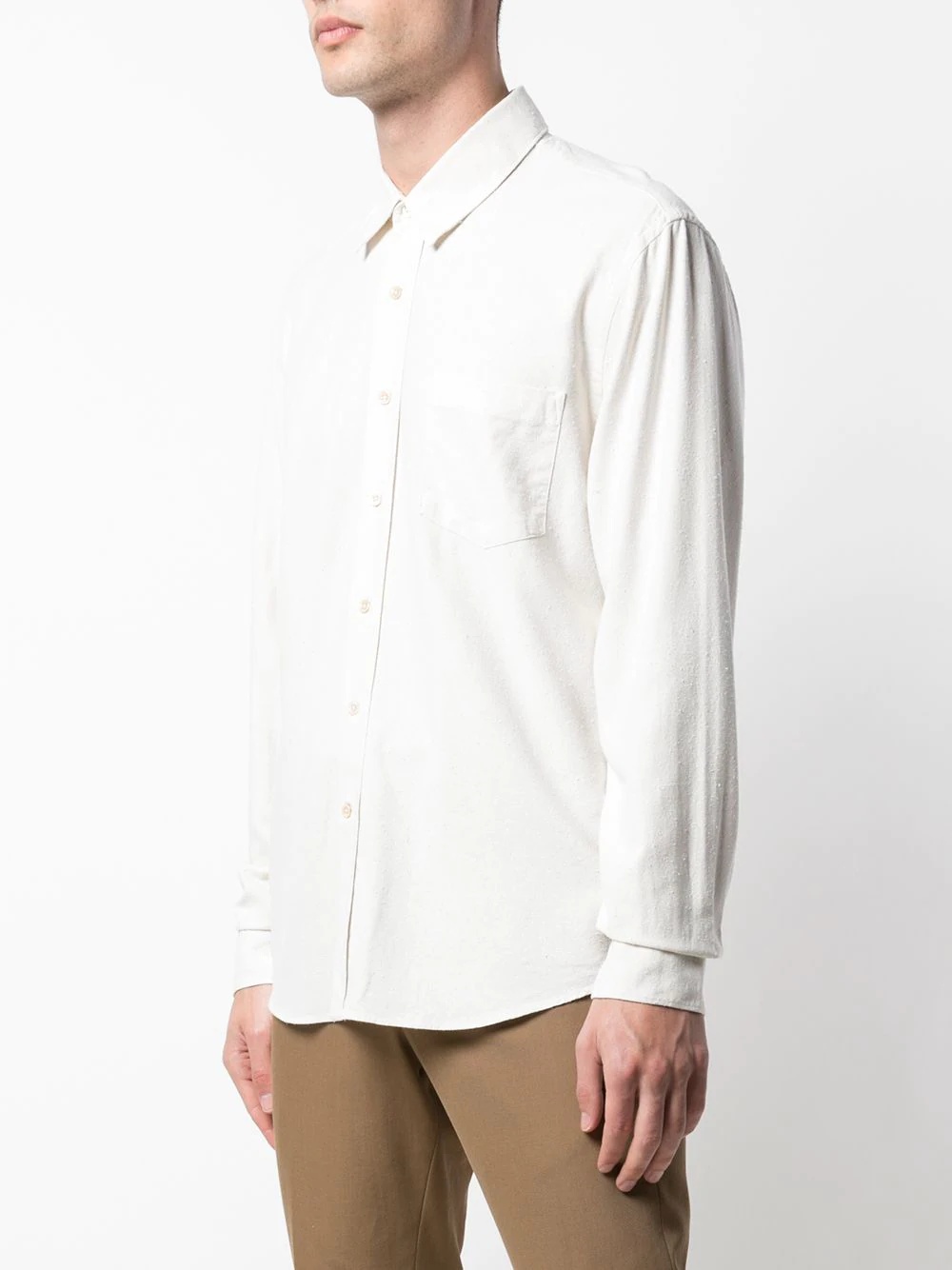 long-sleeve silk shirt - 3