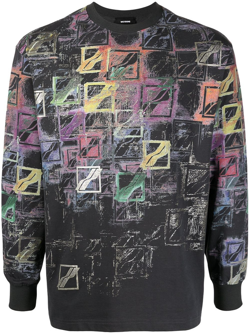 logo-print cotton sweatshirt 1