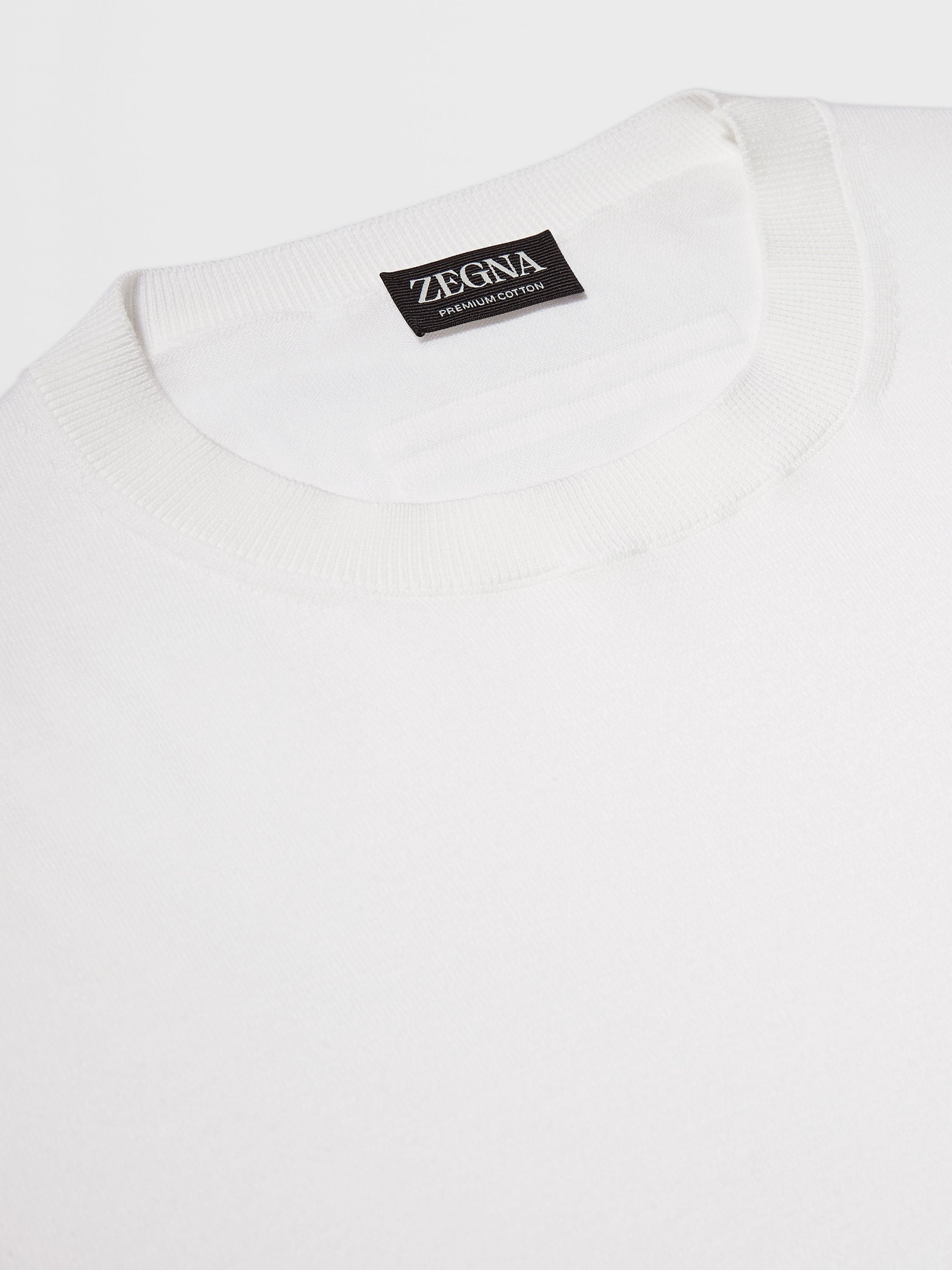 WHITE PREMIUM COTTON T-SHIRT - 4