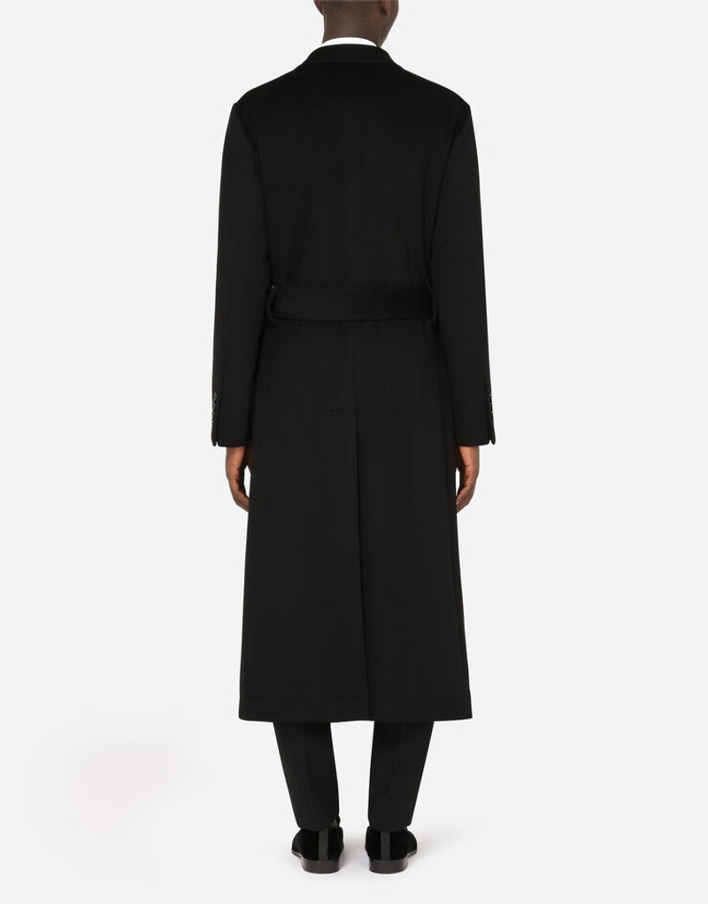 Dolce & Gabbana Belted double-breasted cashmere coat outlook