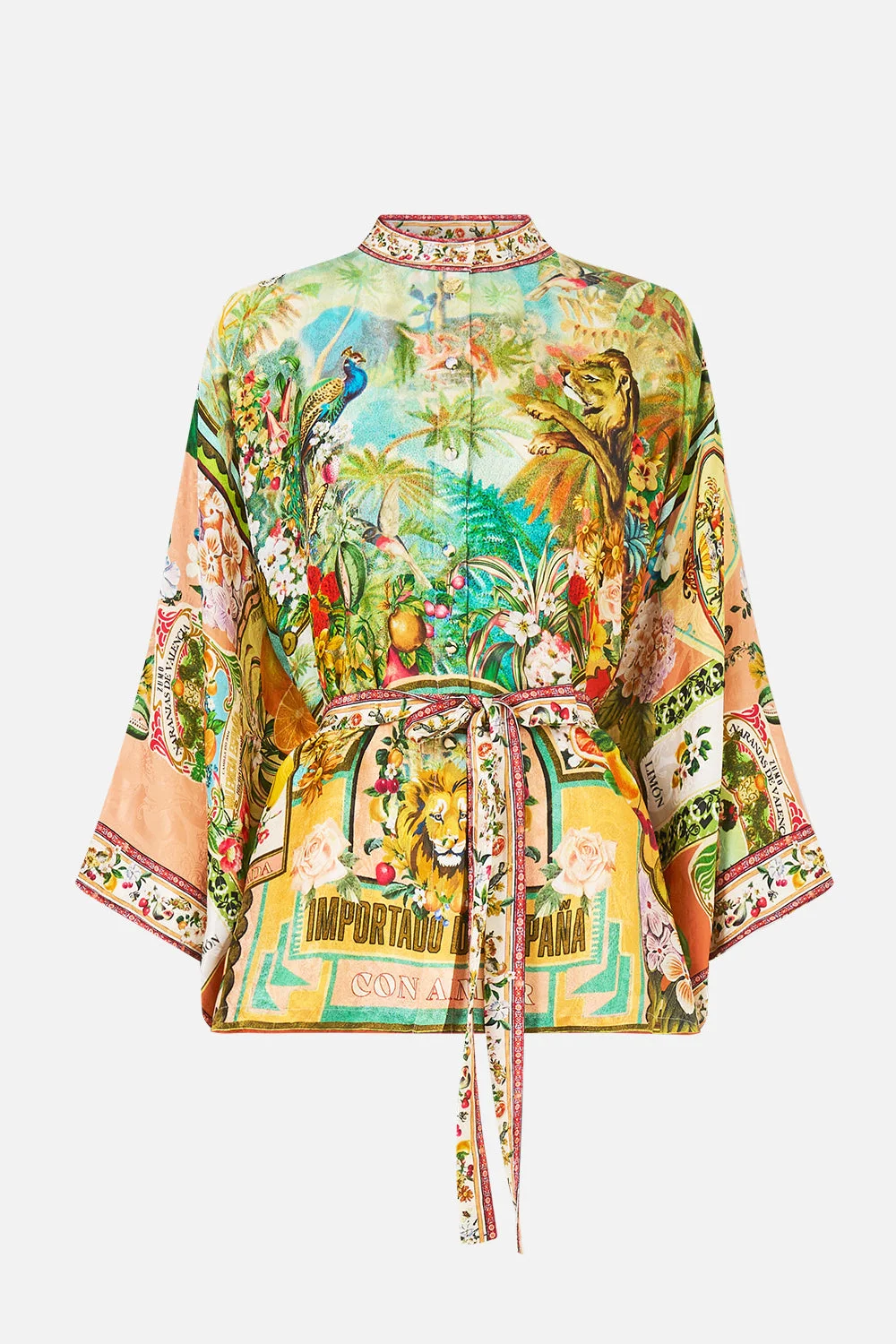 BUTTON THROUGH SCARF BLOUSE VA VA VINTAGE - 1