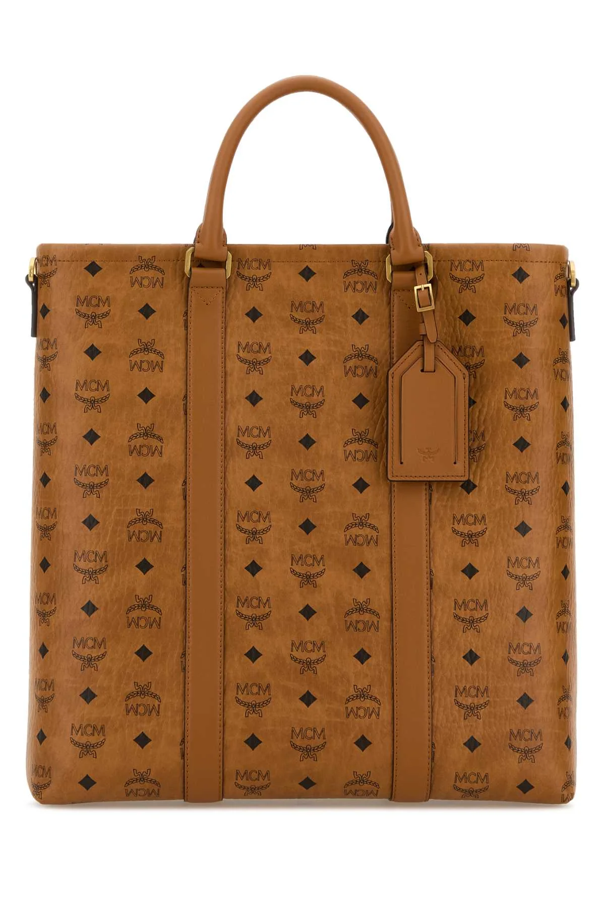 Mcm Women Printed Canvas Aren Shopping Bag - 1