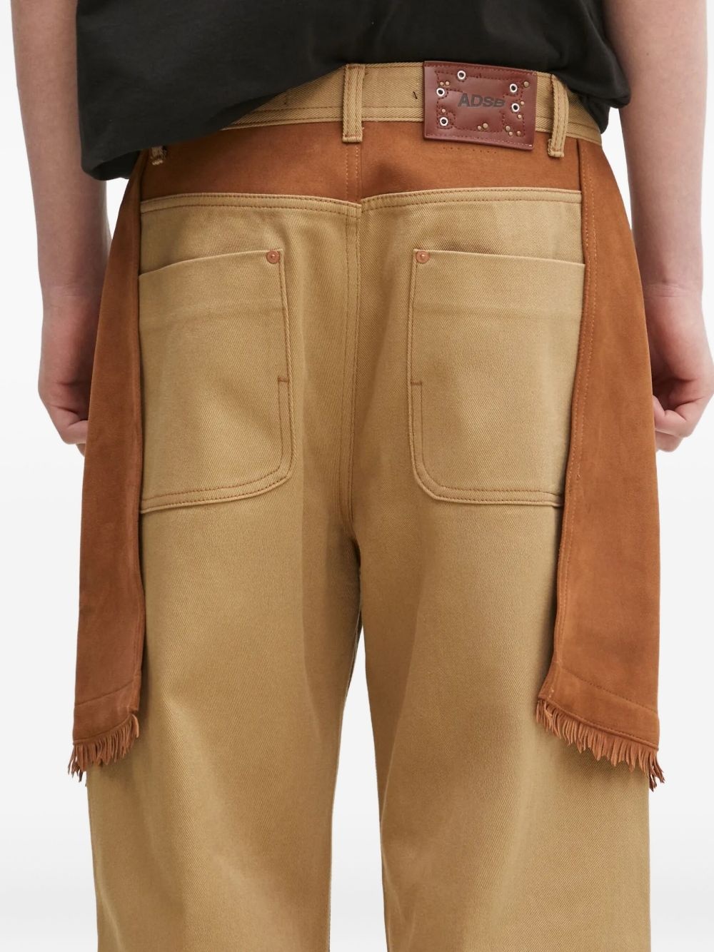 fringe-detail jeans - 4