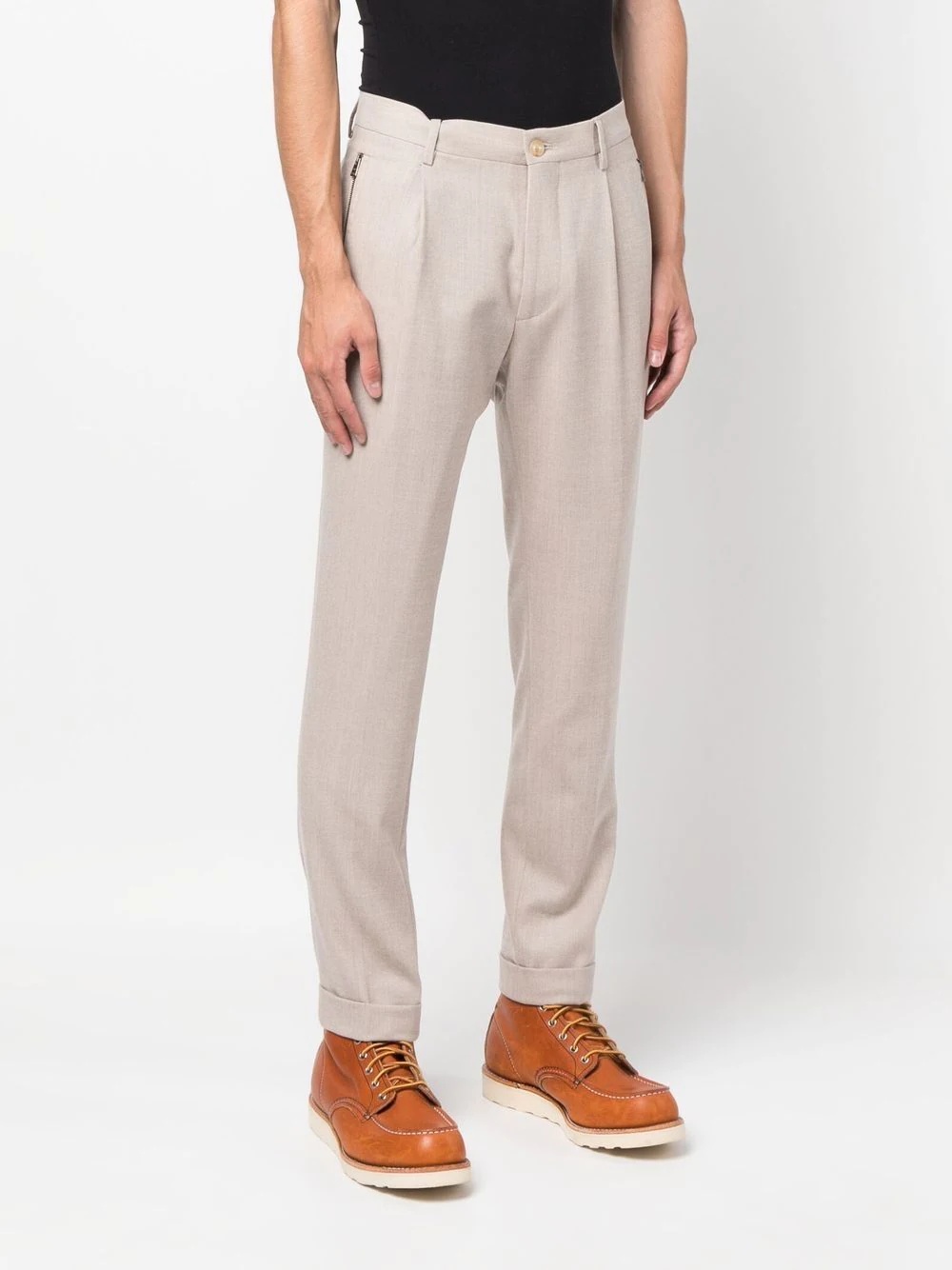 tapered-leg suit trousers - 3