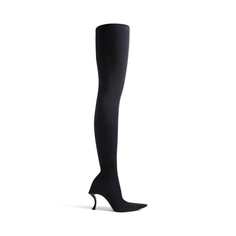 Women's Hourglass 100mm Over-the-knee Boot in Black - 1