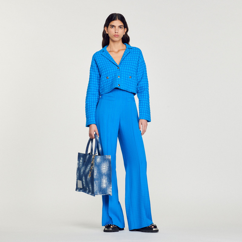 Sandro Kasbah denim tote bag outlook