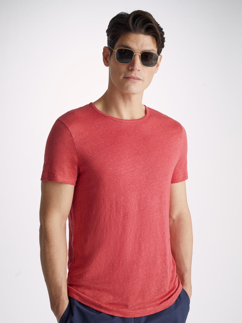 Men's T-Shirt Jordan Linen Soft Red - 2