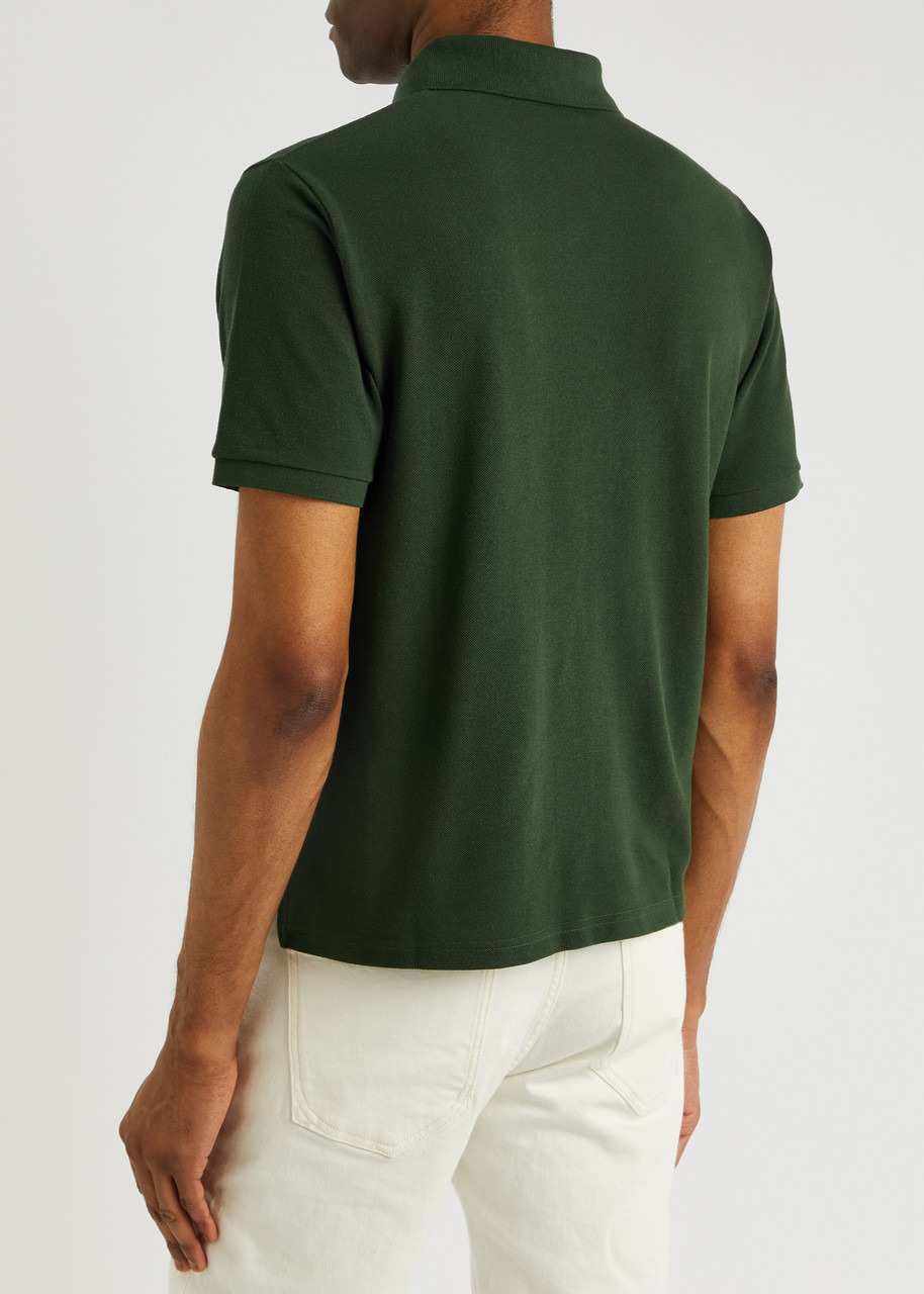 Logo piqué cotton-blend polo shirt - 3