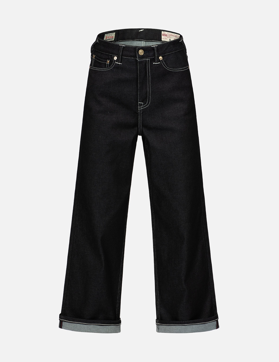 KAMON JACQUARD DAICOCK PRINT WIDE LEG JEANS - 2