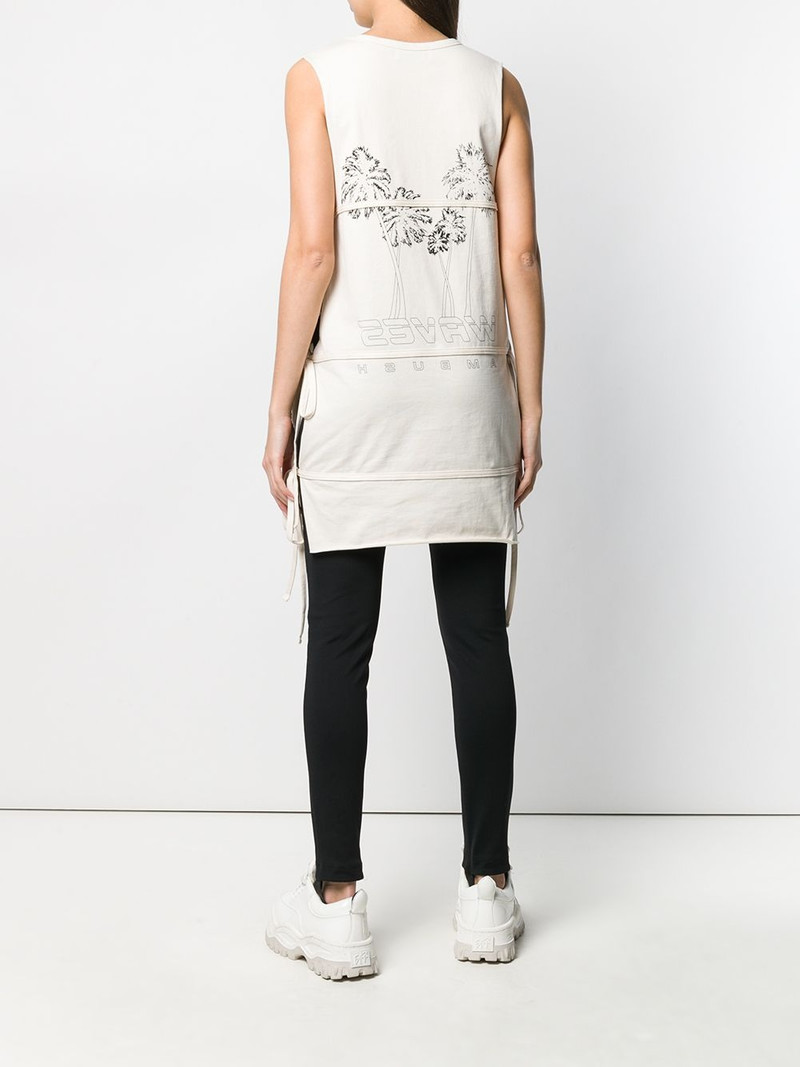 sleeveless tie T-shirt 4