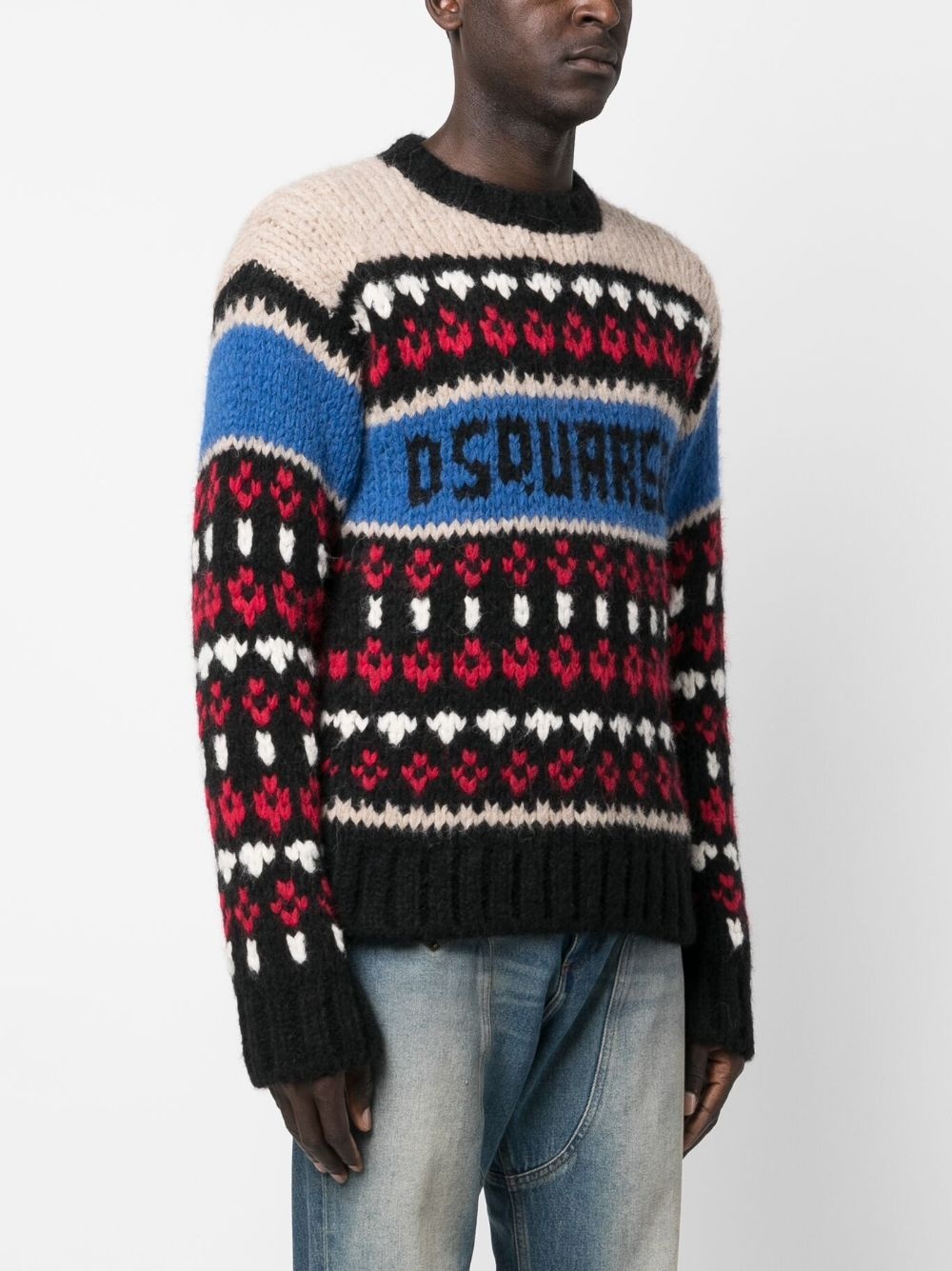 crochet-panelling jumper - 3