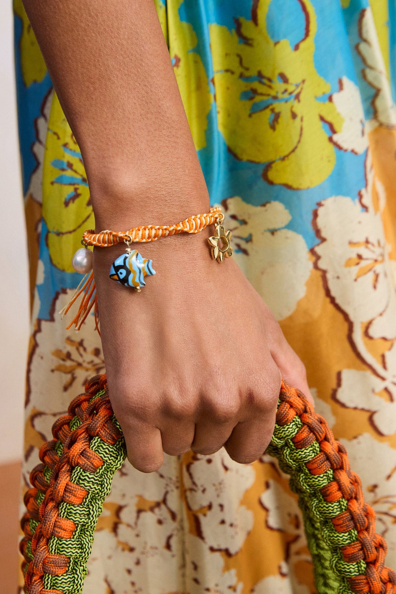 ALÉMAIS Calypso Macrame Charm Bracelet outlook