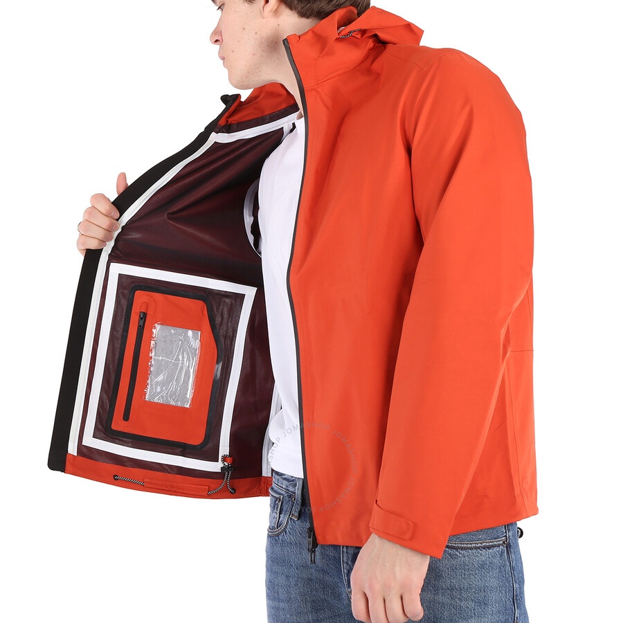 Emporio Armani Orange Water-repellent Travel Windbreaker Jacket - 5