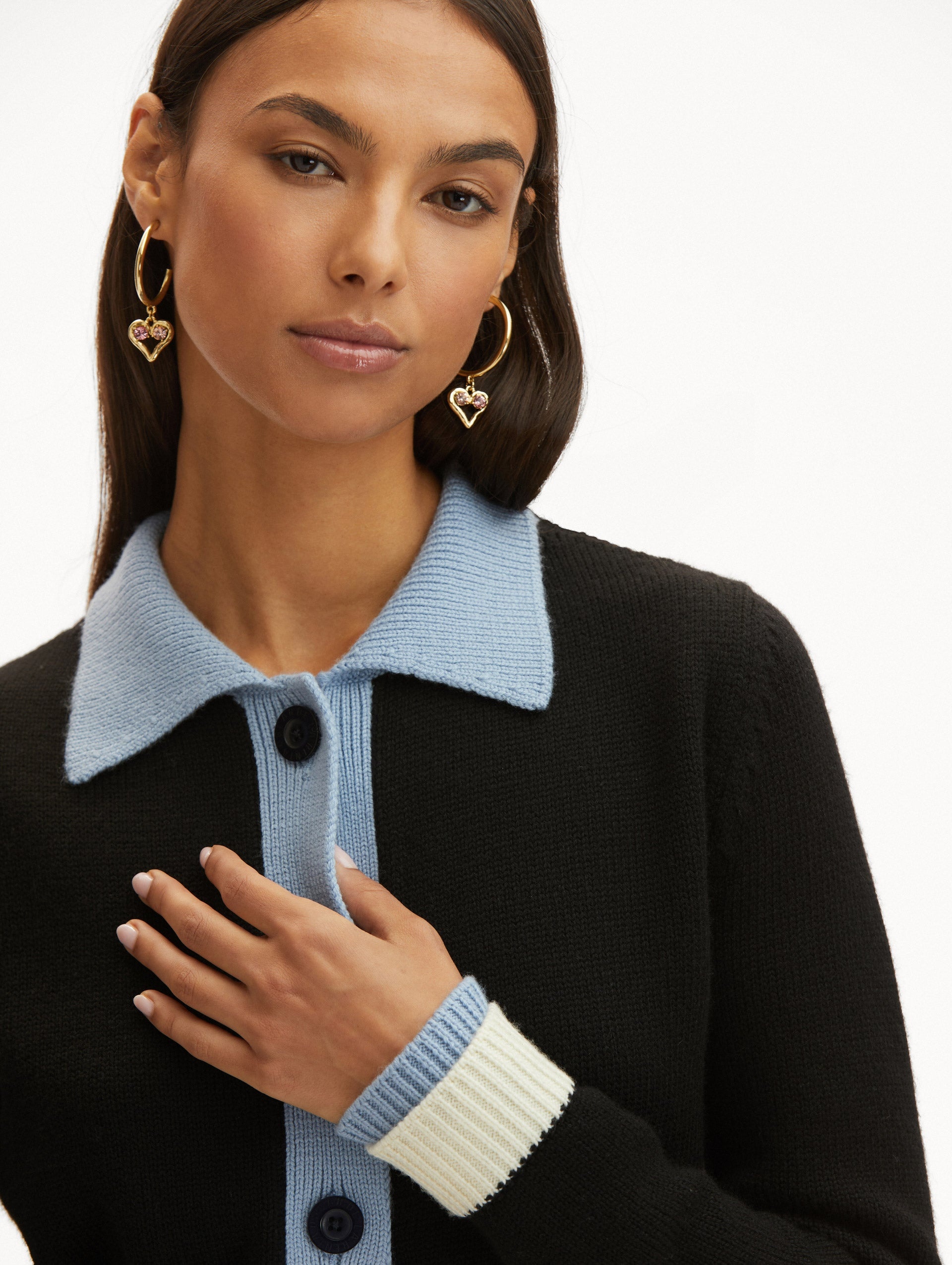 COLOR BLOCK CARDIGAN - 6