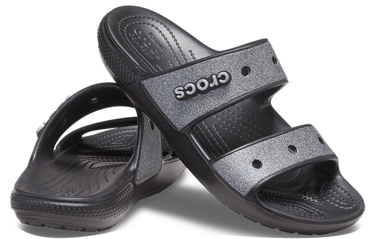 Crocs Classic Glitter II Sandal 'Black' 207769-001 - 5