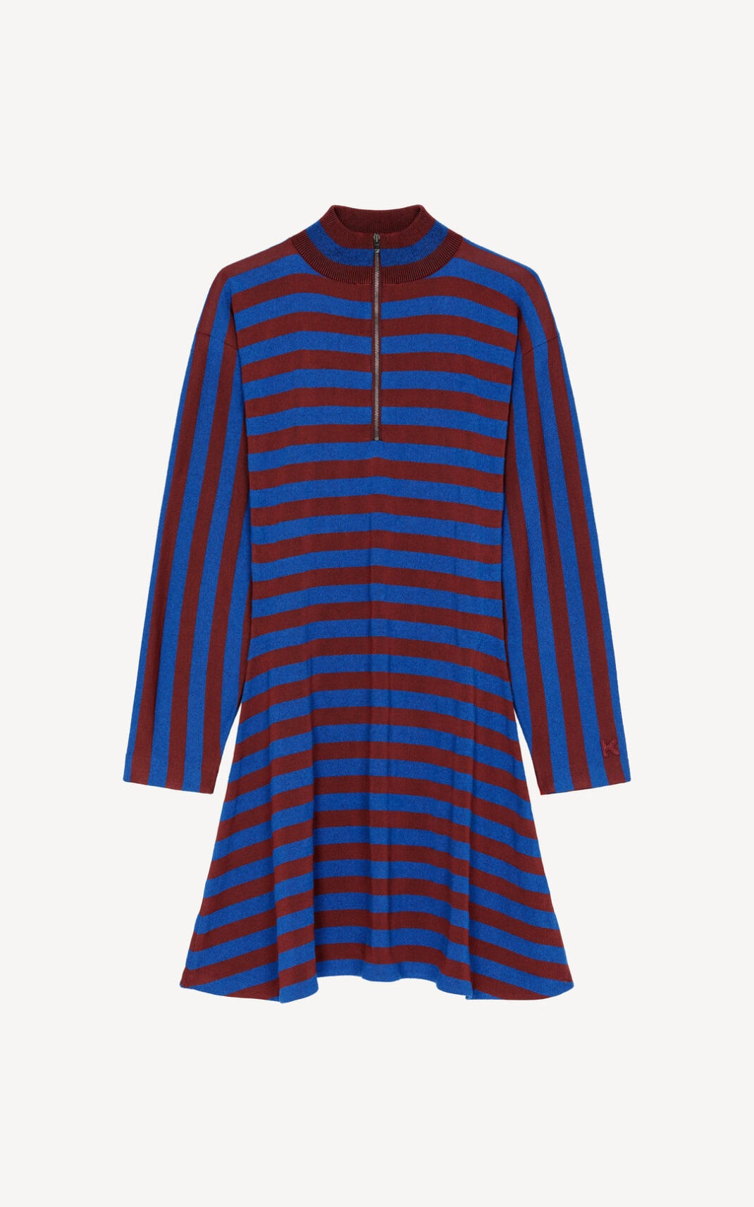 Striped fit and flare dress - 1