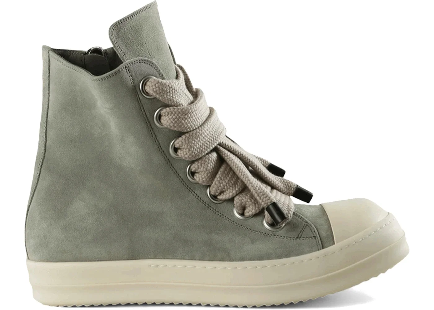 Rick Owens Jumbo Lace Sneakers Dark Pearl Milk - 1