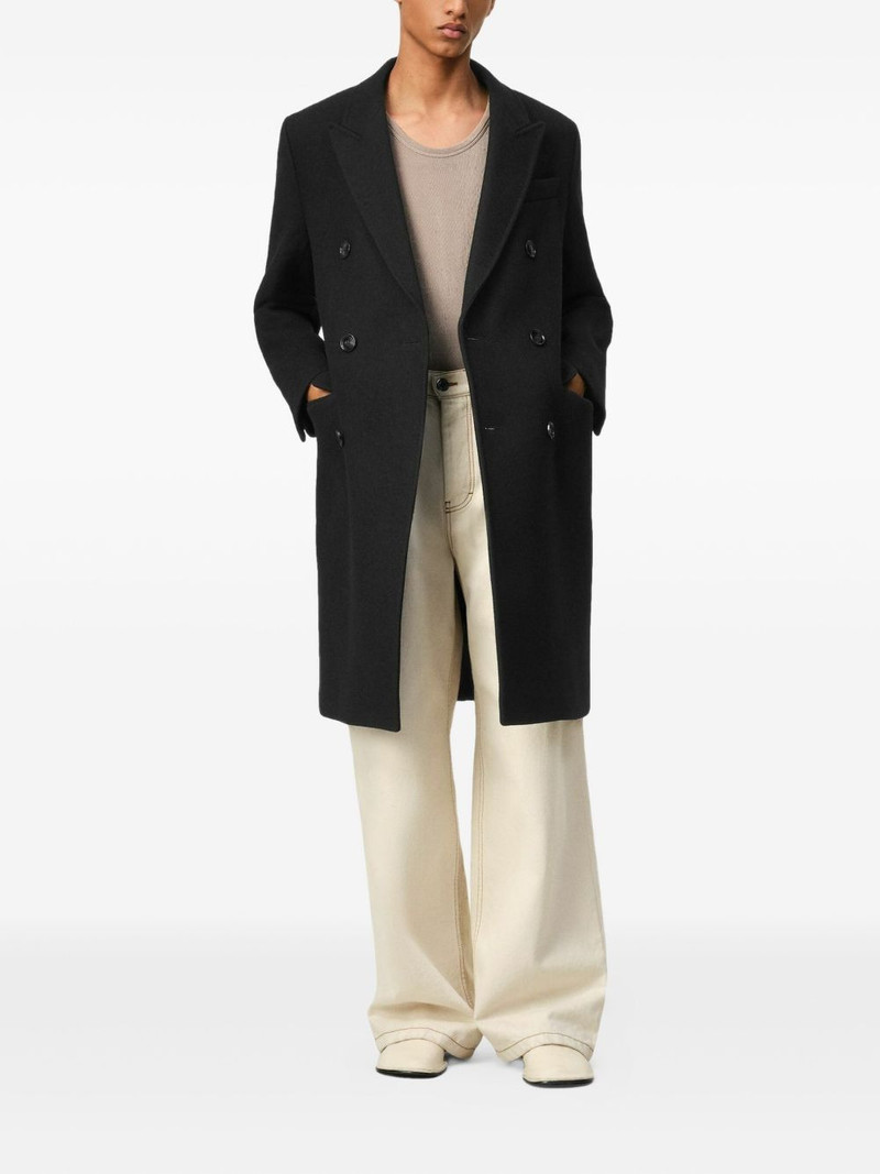 AMI Paris double breasted wool coat outlook