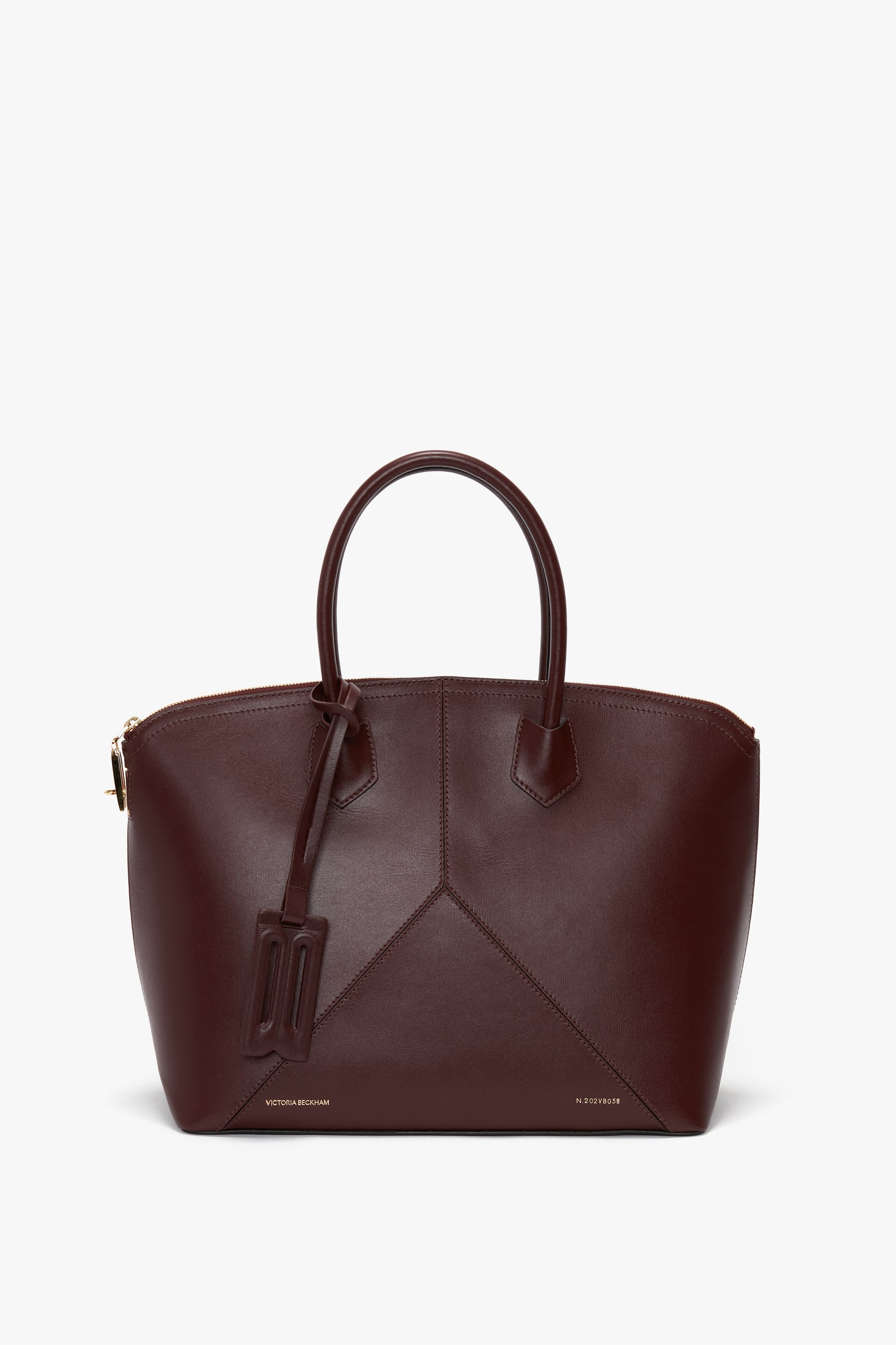 Victoria Bag In Burgundy Leather - 1