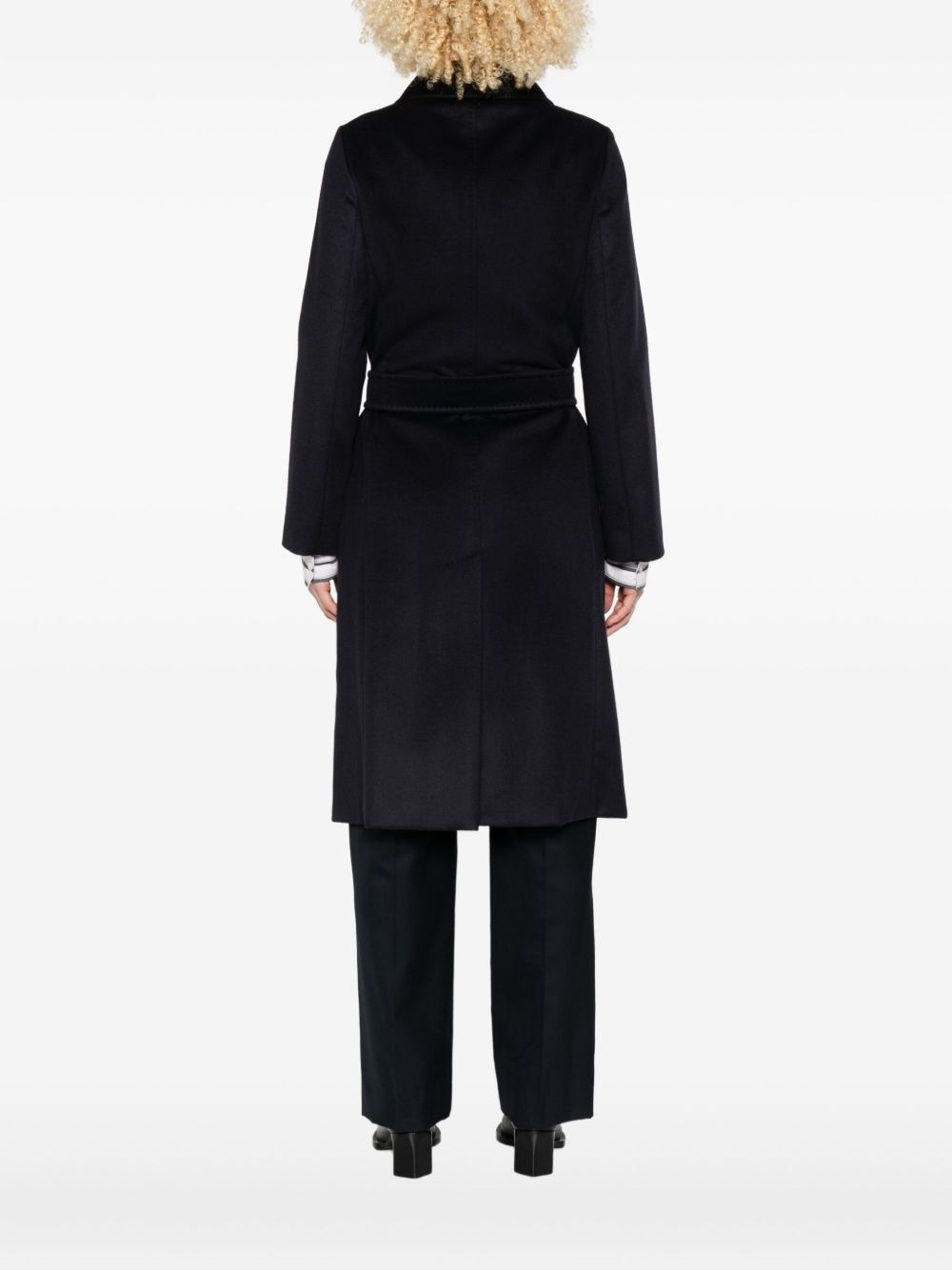 double-breasted belted coat - 4