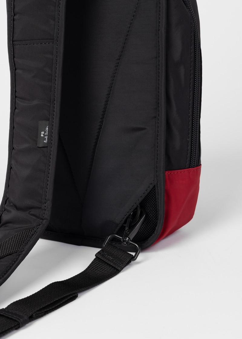Black Panelled Sling Bag 4