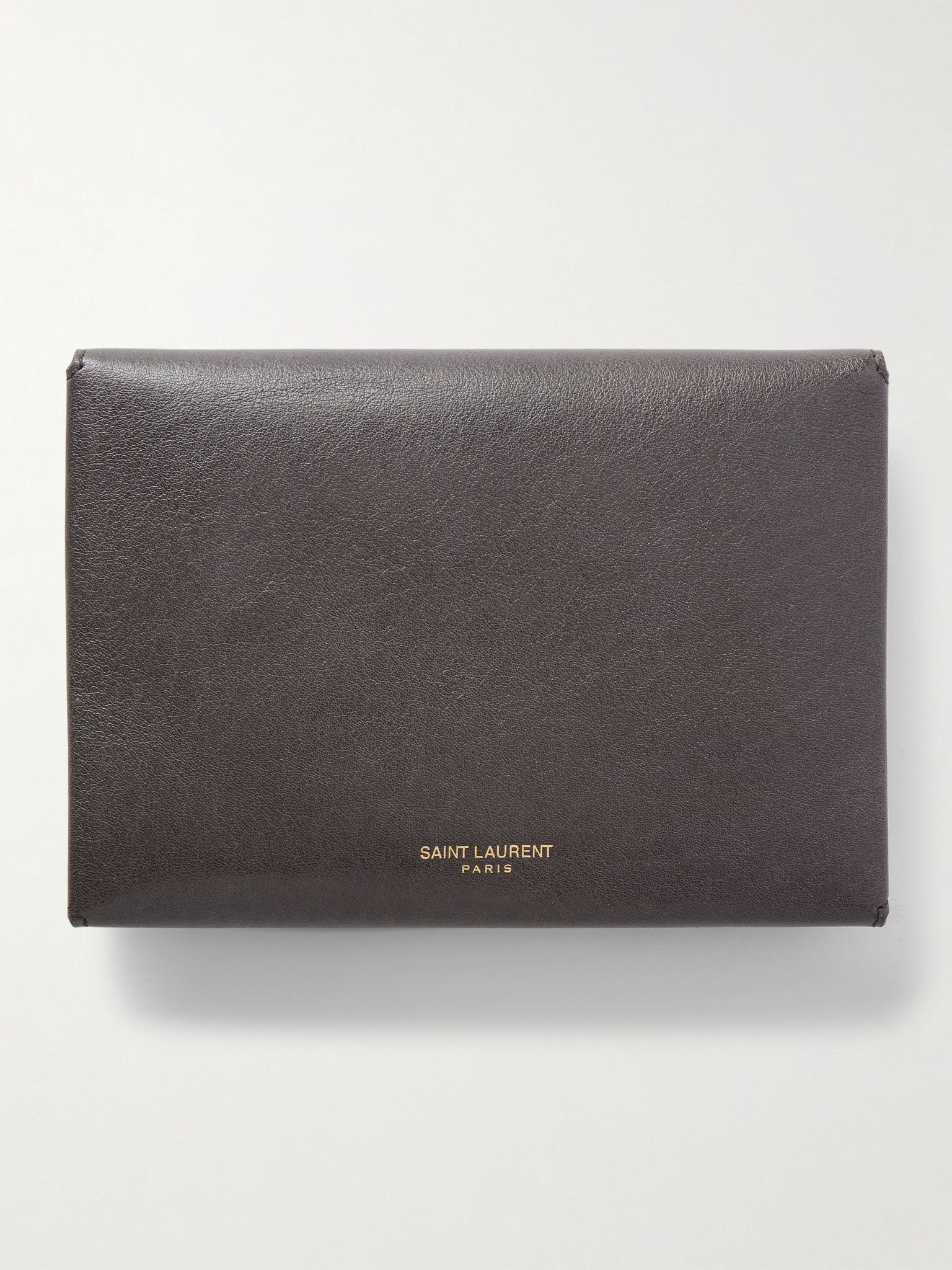 Textured-leather wallet Gray - 3