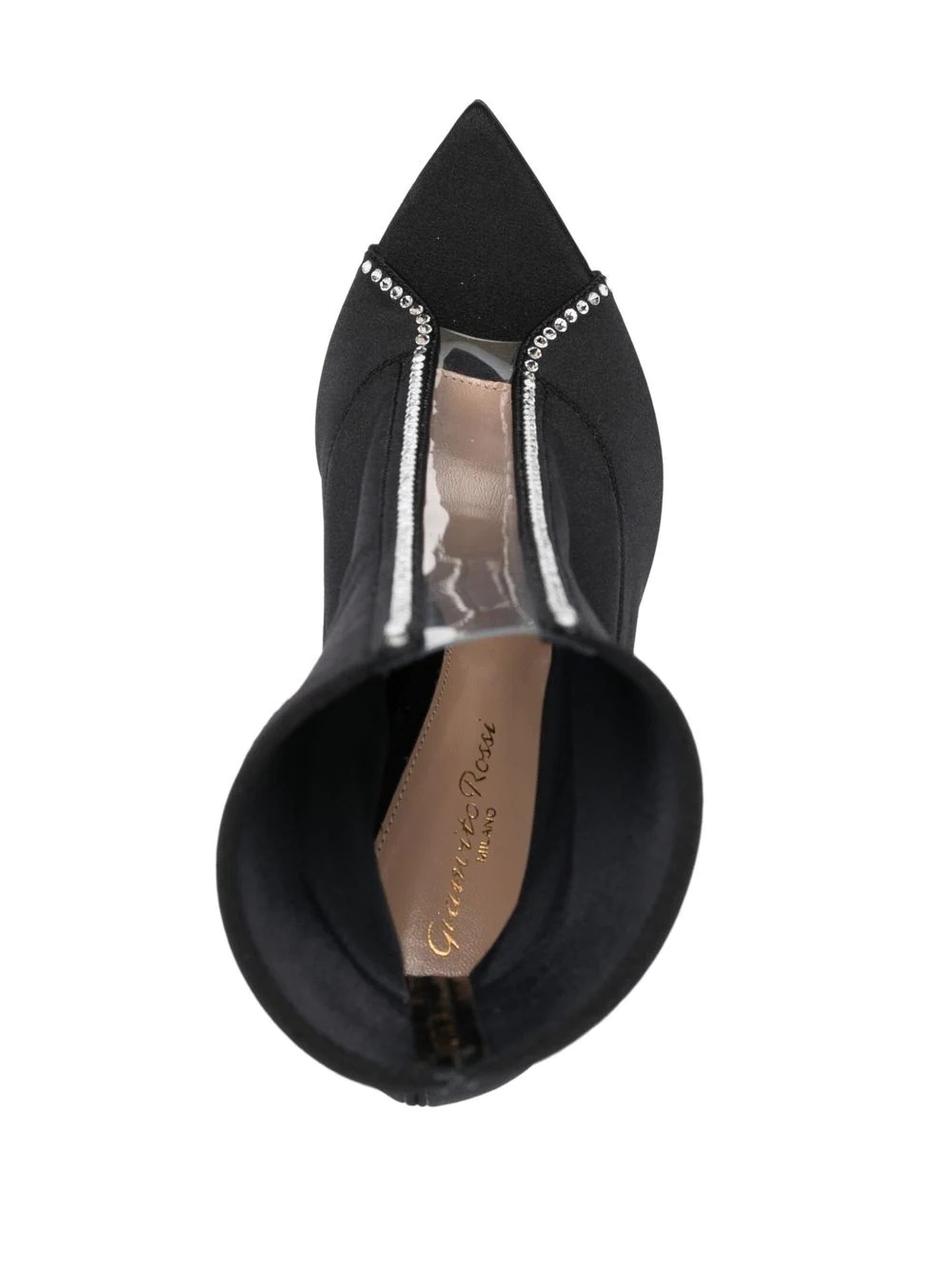 Crystal Hiroko 105mm satin boots - 4