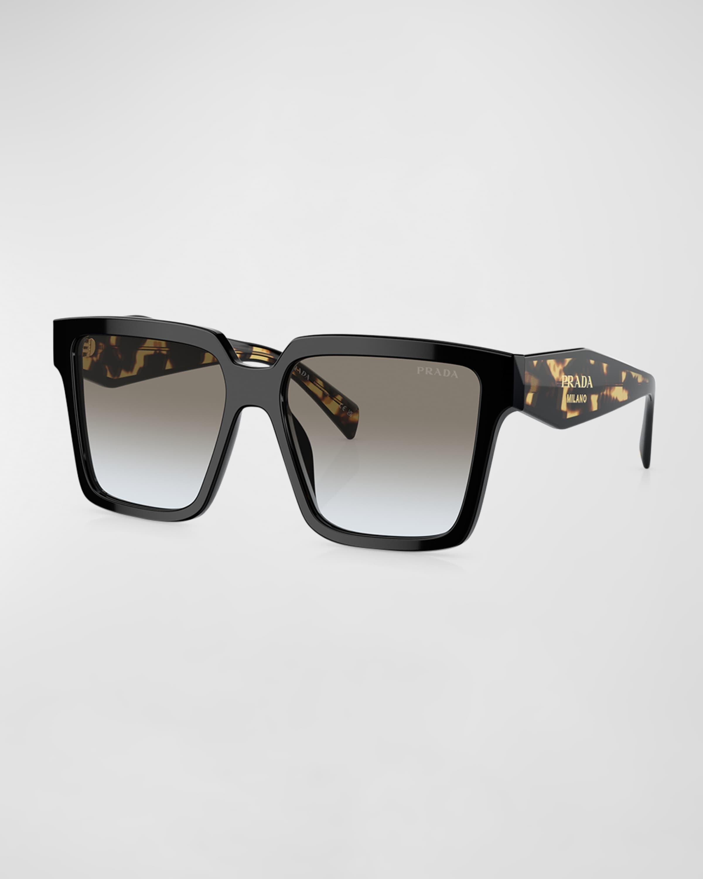 Logo Acetate & Plastic Square Sunglasses - 1