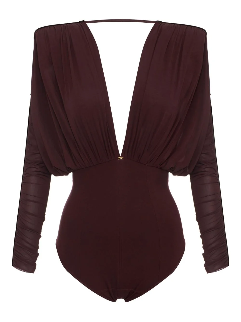 V-neck long-sleeve bodysuit - 1
