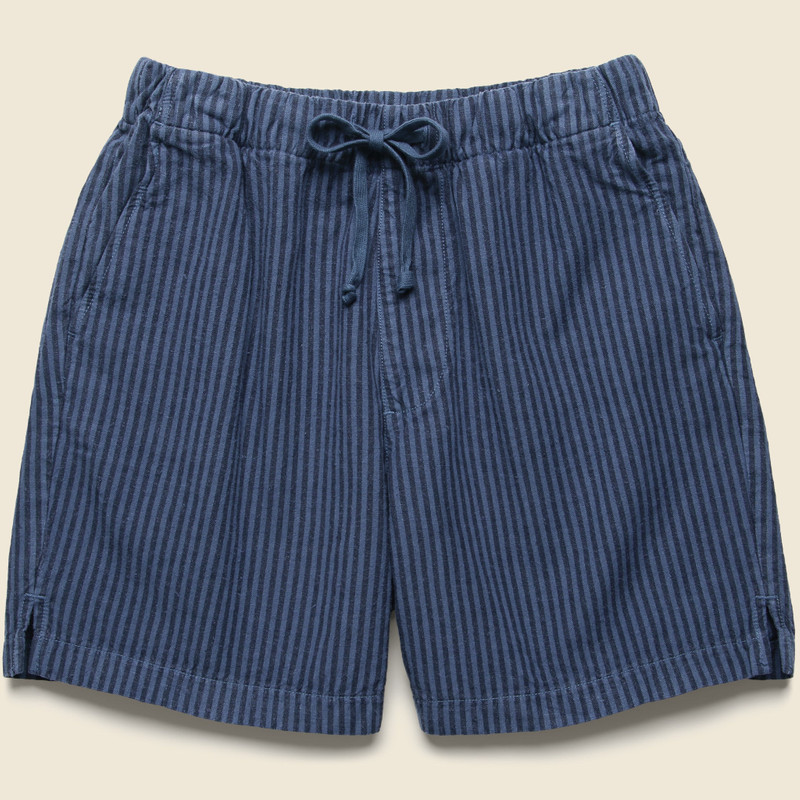6" Hemp Stripe Easy Shorts - Blue 1