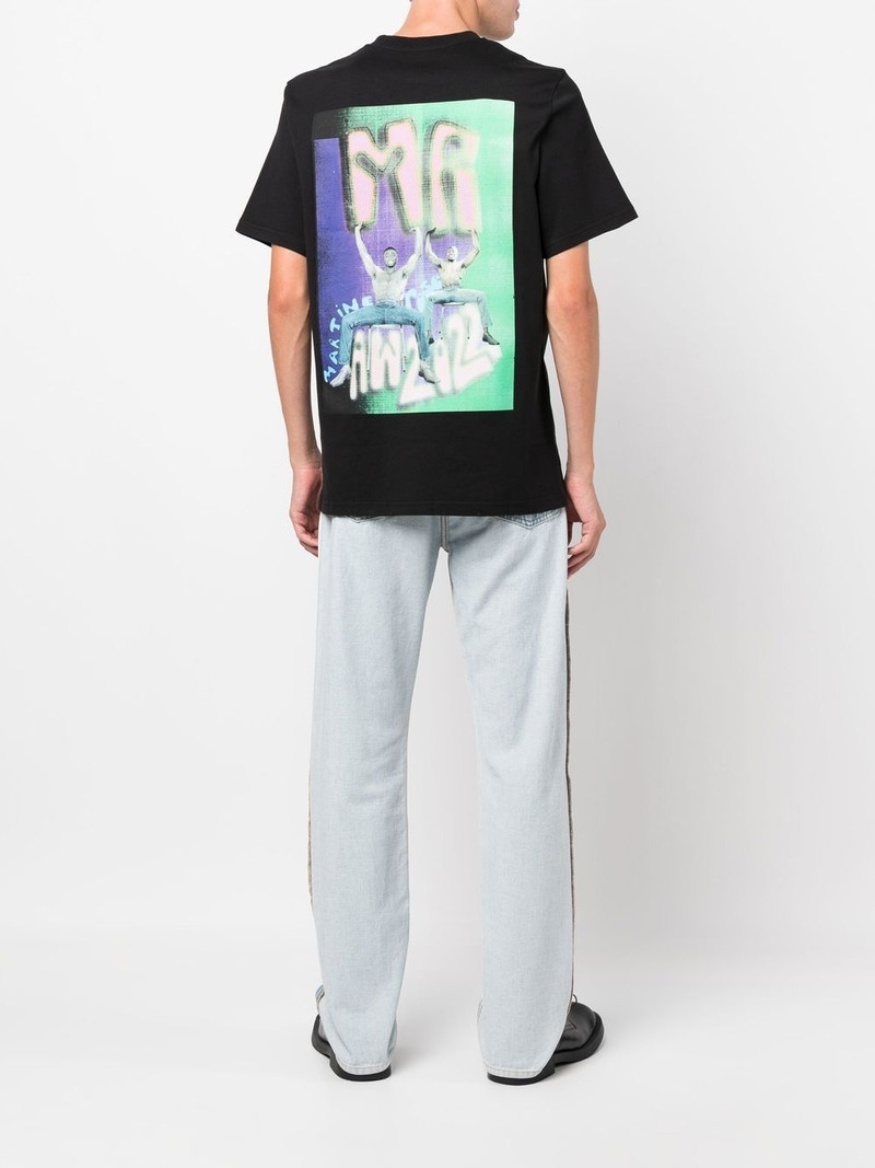 Martine Rose rear graphic-print T-shirt outlook