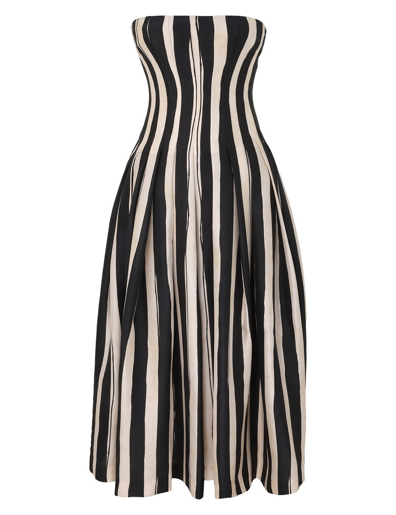 REBELLION PAINT STRIPE GOWN 1