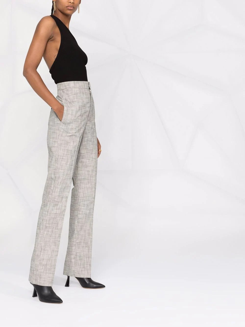 Lirokia high-waisted tailored trousers - 6