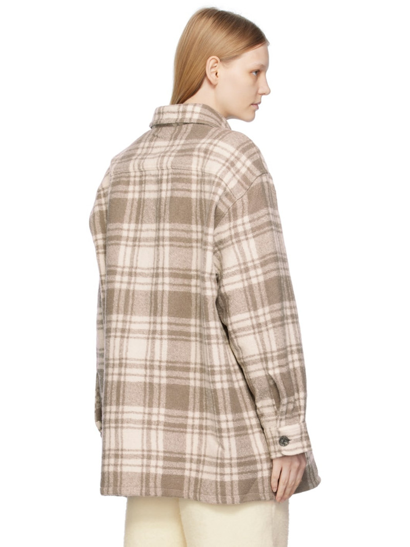 Off-White & Taupe Checked Jacket 3