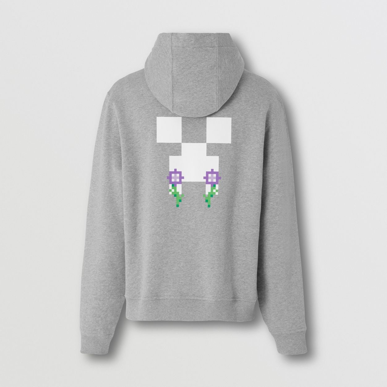 Monogram Motif Print Cotton Hoodie - 7
