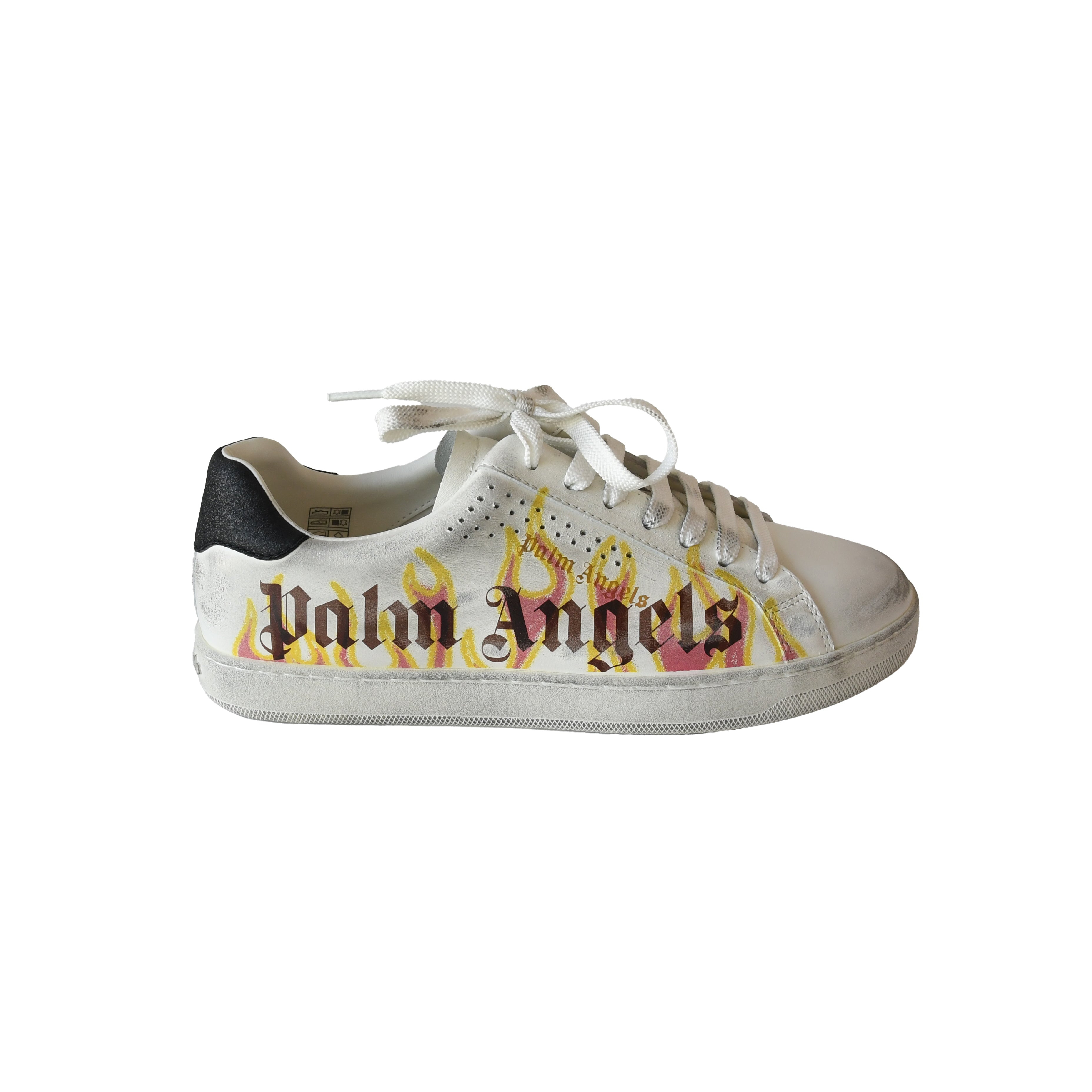 Palm Angels Spray Paint Low-Top Sneakers White - 2