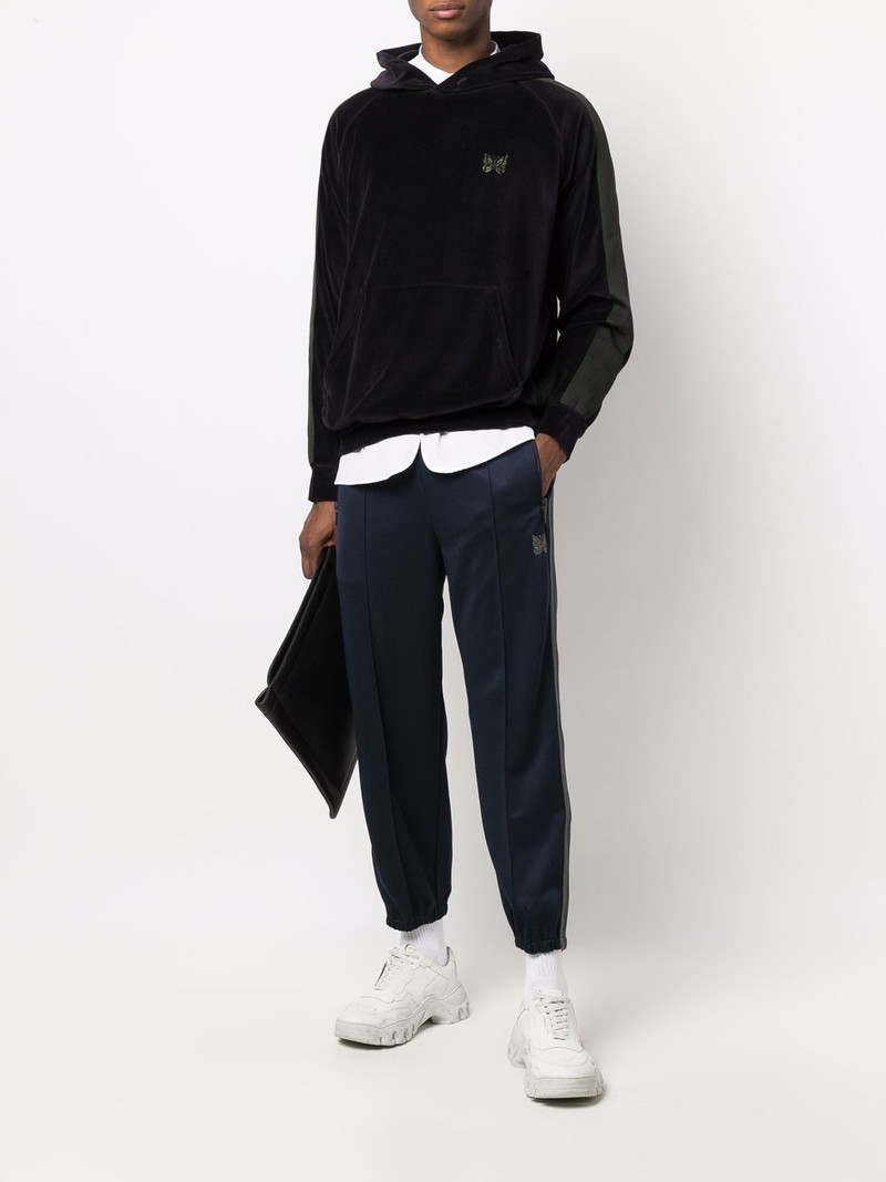 NEEDLES logo embroidered hoodie outlook