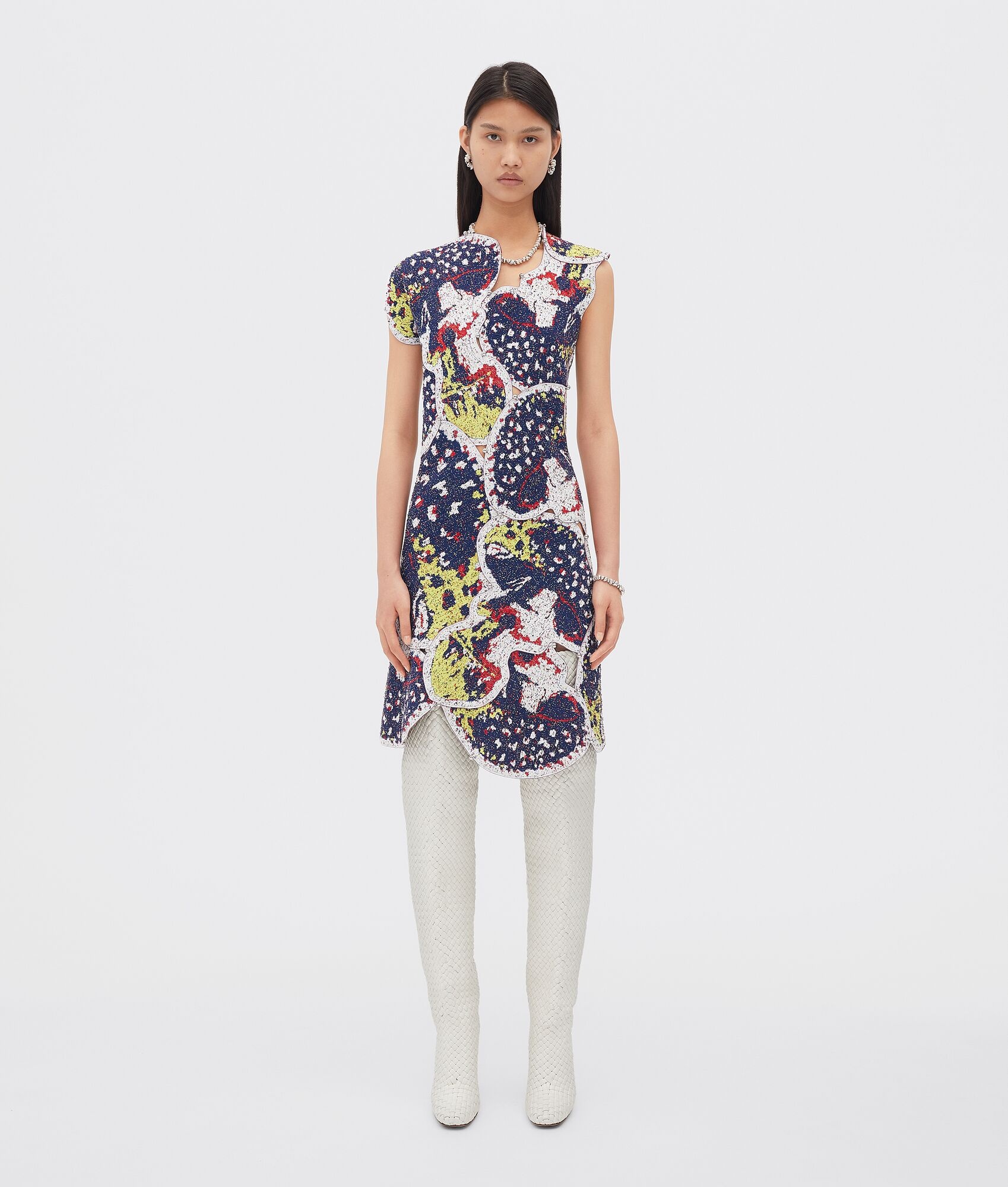 mushroom patchwork dress - 1